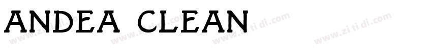 Andea Clean字体转换